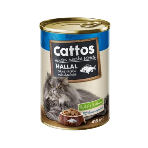 Cattos nedves macskaeledel 415g hal