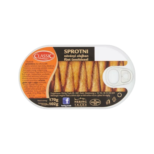 Classic füstölt sprotni olajban 170g