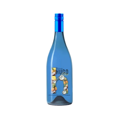 Royal Hugo Blue 0,75l fehérbor alapú széns.ital kókusz-ananász DRS (7,3%)