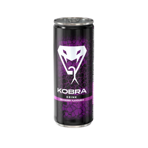 Kobra energia ital 250ml Cranberry (Áfonya) DRS