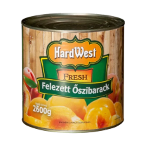 HardWest őszibarack befőtt felezett 2600g