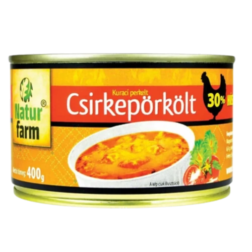 Natur Farm Csirkepörkölt 30% csirkehús tartalommal 400g