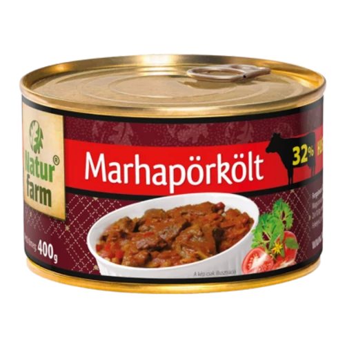 Natur Farm Marhapörkölt 30% marhahús tartalom 400g