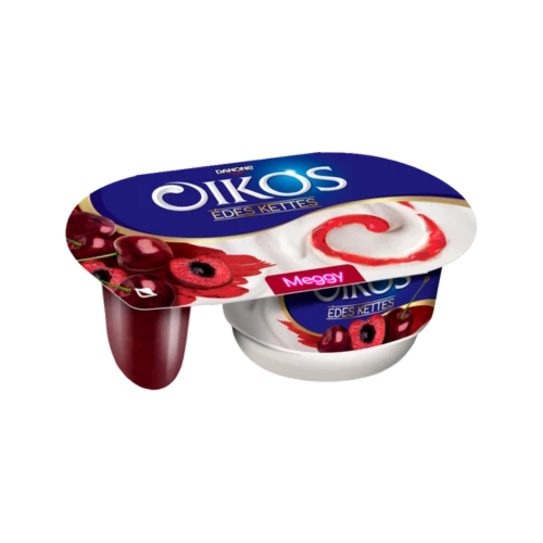 Oikos édeskettes meggyes 118g
