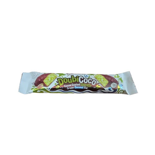 DoubiCoco étcs.márt. pisztácia ízű kr.és kókusszal tölt.szelet 40g