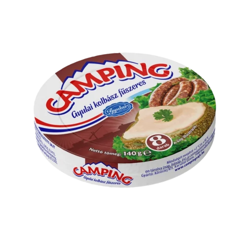 Camping kördobozos sajt 140g gyulaikolbászos