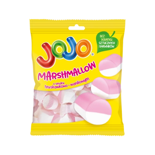 JOJO Marshmallow vegyes gyümölcs ízű gumicukor 80g