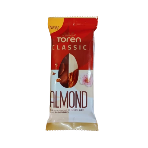 Toren mini táblás csoki 50g mandulás