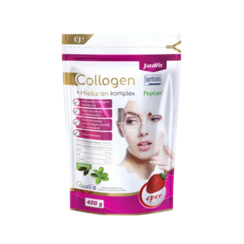 Jutavit Collagen+Hialuron komplex 400g Eper