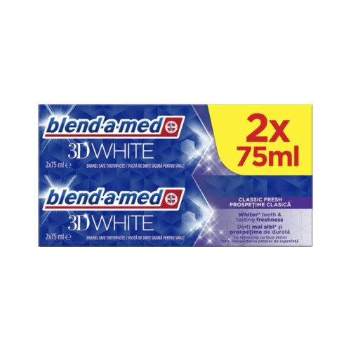 Blend-a-Med 3DW Classic Fresh Duo Pack 2x75ml fogkrém