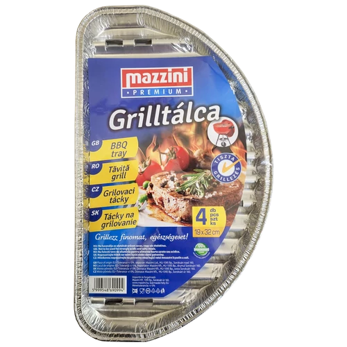 Mazzini Grilltálca félkör 19cmx32cm