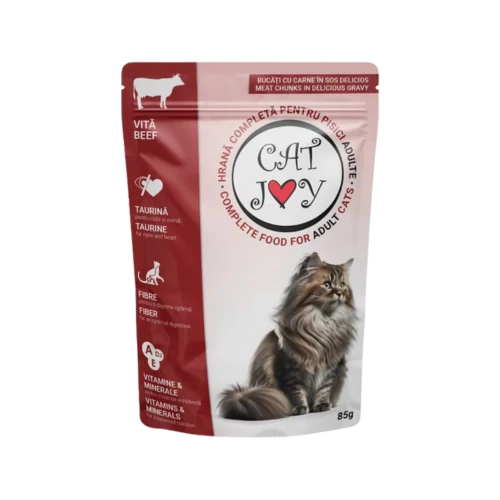 Cat Joy macskaeledel 85g marha ízű pouch
