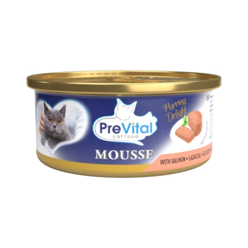 PreVital mousse macska konzerv 85g lazacos