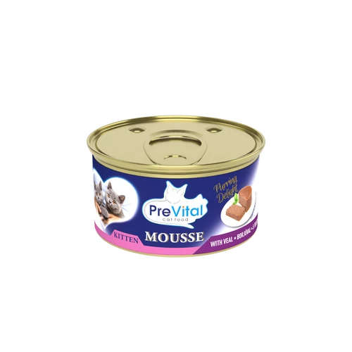 PreVital mousse macska konzerv 85g borjú