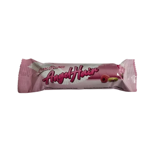 Angel Hair fehércsoki pisztáciával, málnával, vattacukorral 40g