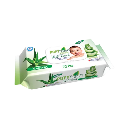 Pufy Fresh baby törlőkendő 72db visszaz. Aloe