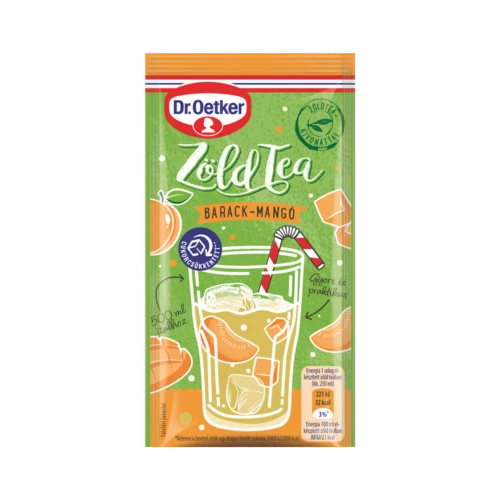 Dr. Oetker Zöld Tea barack-mangó28g