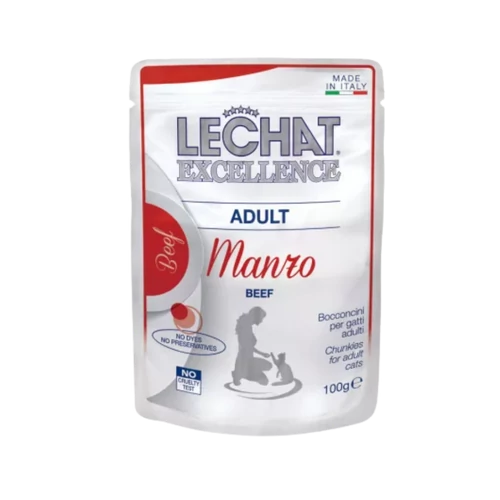 LeChat Excellence 100g macskaeledel Marha