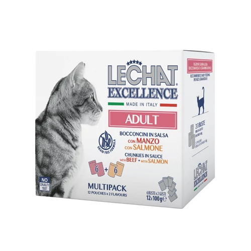 LeChat Excellence 12x100g Multiack. Marha/Lazac