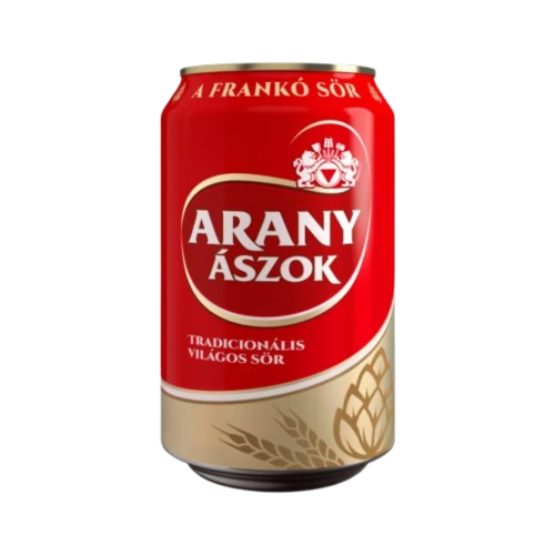 Arany Ászok 0,33l dobozos sör DRS