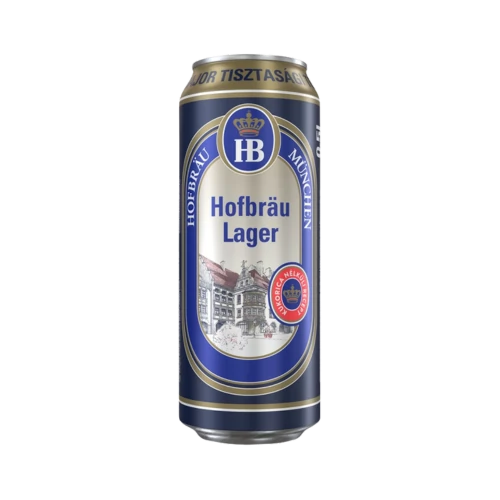 HB 0,5l dobozos sör DRS