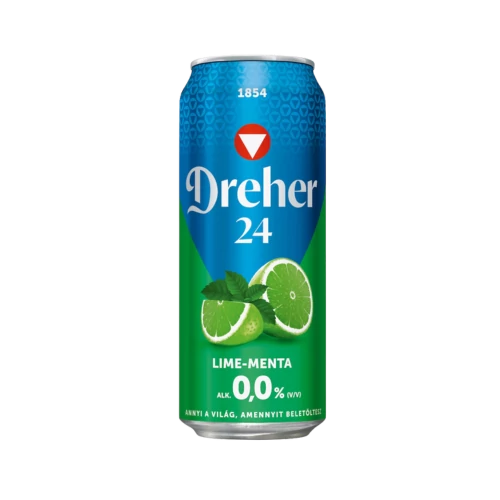 Dreher24 0,5l 0% lime-menta dobozos sör DRS