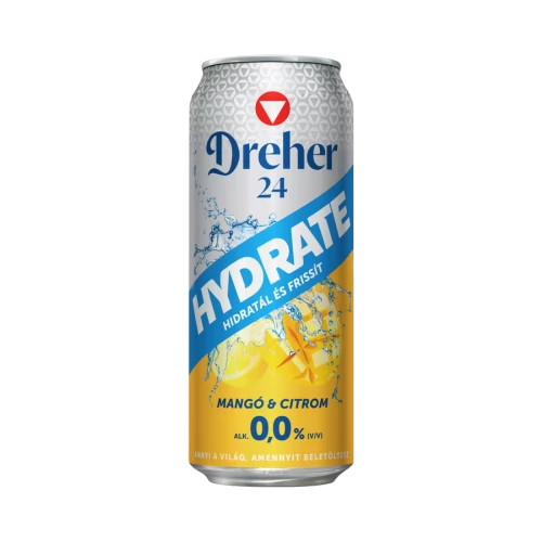 Dreher24 Hydrate 0,5l 0% man-cit dobozos sör DRS