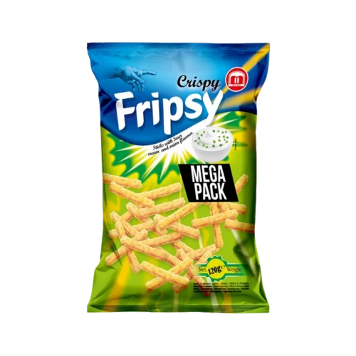Fripsy Mega Pack hagymás-tejfölös ízű snack 120g
