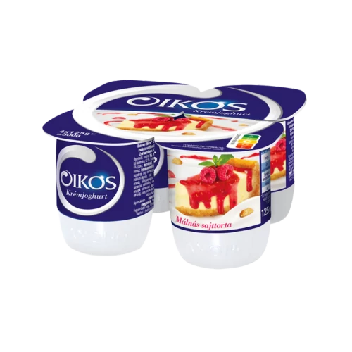 Oikos joghurt 4x125g málnás-sajttorta