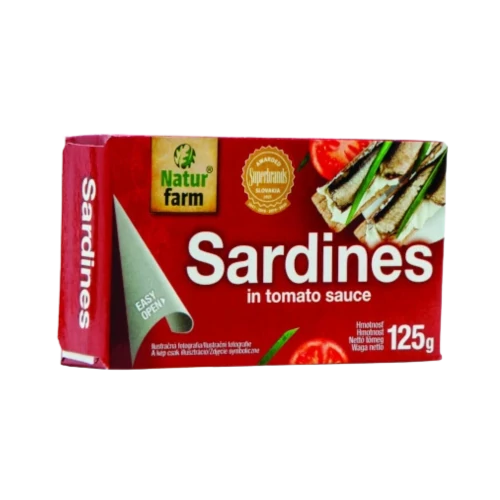 NaturFarm szardínia paradicsomos szószban 125g