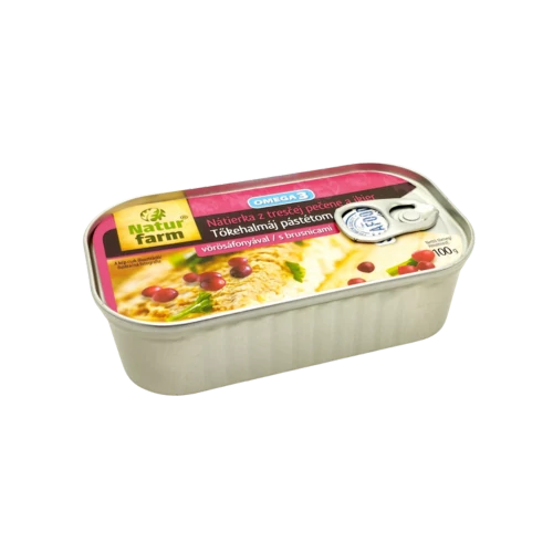 NaturFarm tőkehalmáj pástétom vörösáfonyával 100g