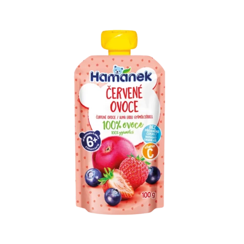 Hamánek desszert 100g tasakos, alma-erdei gyümölcs