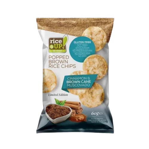 .Rice Up Chips Fahéjas-nádcukorral 60g