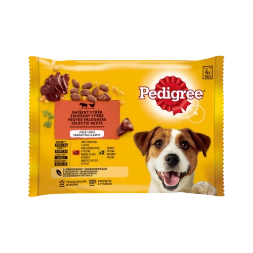 Pedigree 4x100g Marha-Baromfi alutasakos kutyaeledel