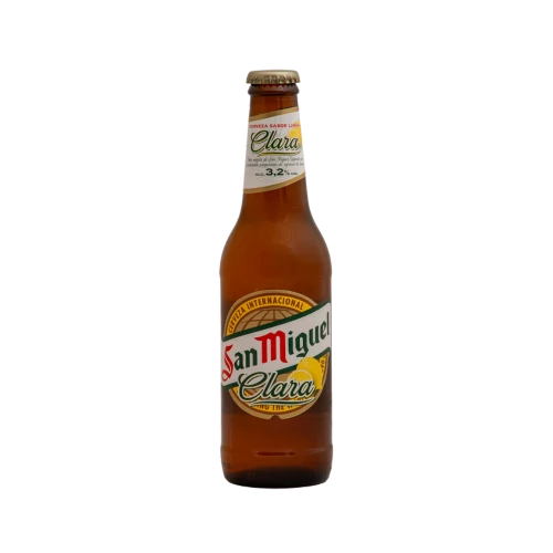 San Miguel ClaraRad 0,33l 3,2% üveges sör DRS