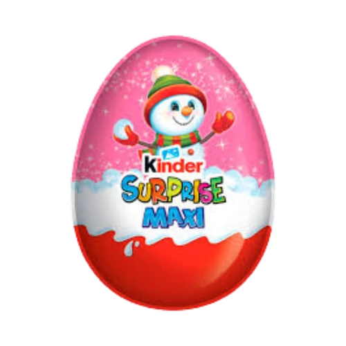 Karácsonyi Kinder Maxi tojás 100g rózsaszín