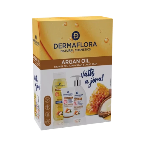 Dermaflora DD Argán folyékonyszappan+kézkrém+tusfürdő
