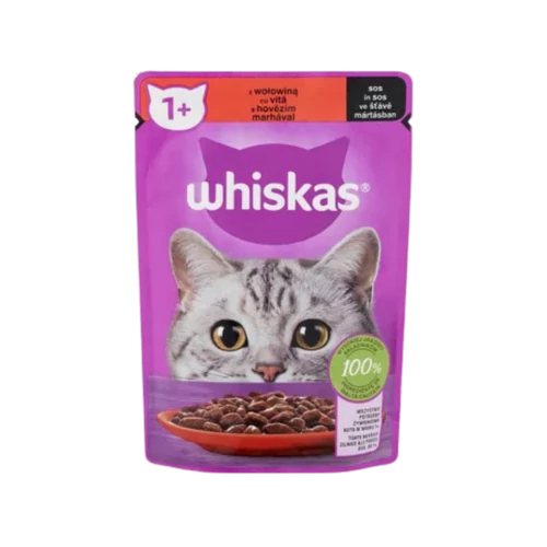 Whiskas 85g Marha mártásban