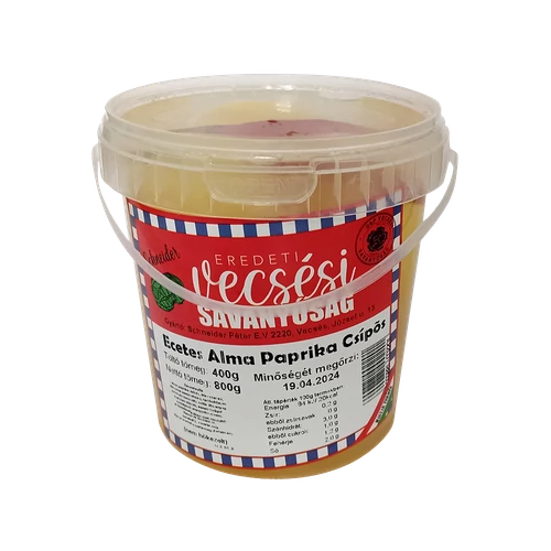 Vecsési Ecetes Almapaprika csípős 0,4kg vödrös