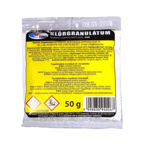 Klórgranulátum 50g (Hip-tom)