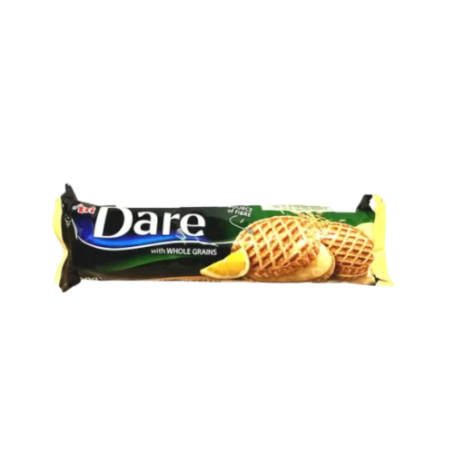Dare teljes kiőrlésű keksz citromkrémmel 100g
