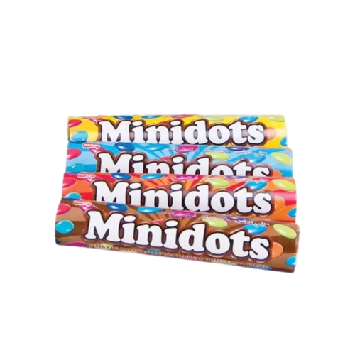 Minidots kakaós cukordrazsé hengerben 10g