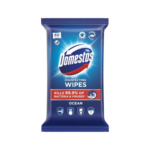 Domestos higiénikus törlőkendő Ocean 60db