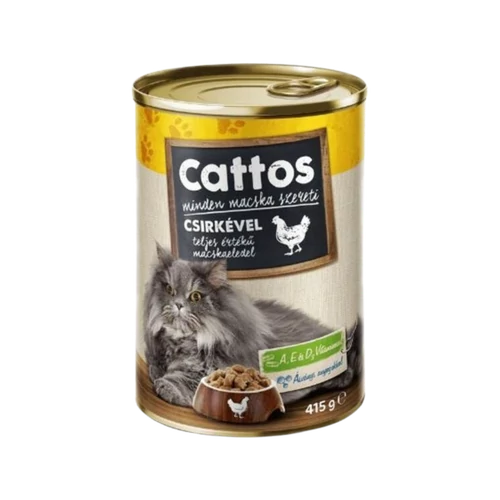 Cattos nedves macskaeledel 415g csirke