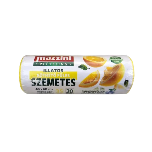 Mazzini köthető füles szemetes 35l Citrus illat