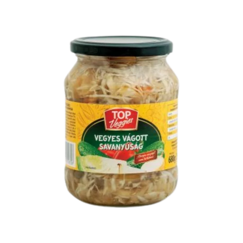 Top Veggies vegyes vágott savanyúság 680g