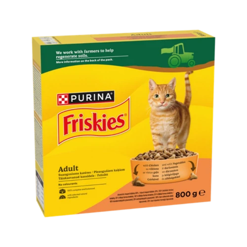 Frieskies csirke-zöldség száraz macskaeledel 800g