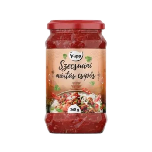 Yupp Szecsuáni csípős Mártás 360g