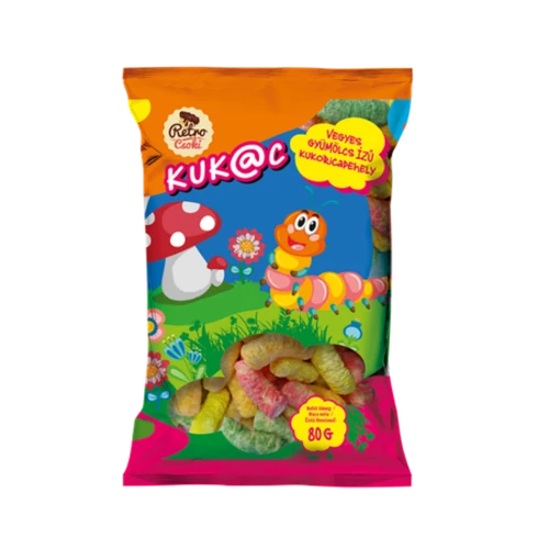 Retro Kukac gyümölcs kukoricapehely 80g