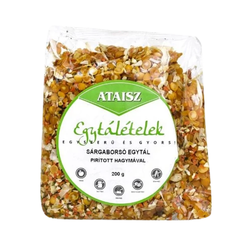 Ataisz sárgaborsó egytál pirított hagymával és vegyes zöldséggel 200g